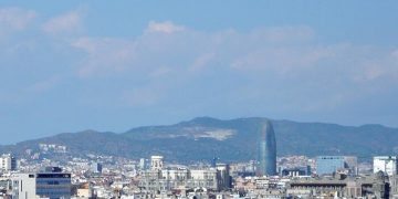 panoramic view torre glories